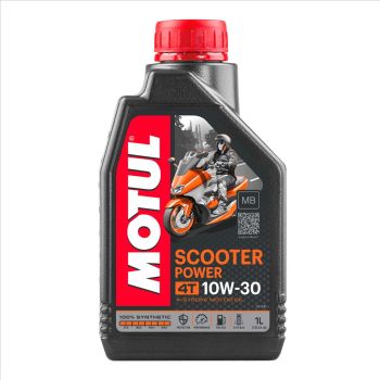 SCOOTER POWER 4T 10W30 MB 1 Litre, MOTUL 450066, BOX=12, Motorcycle, 100% SYNTHETIC
