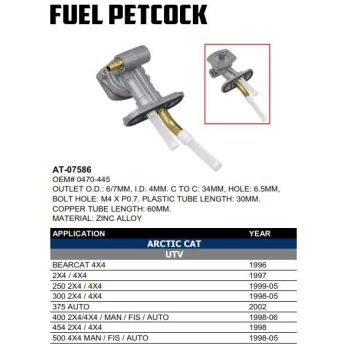 FUEL TAP / PETCOCK, FIR AT-07586, 0470-445