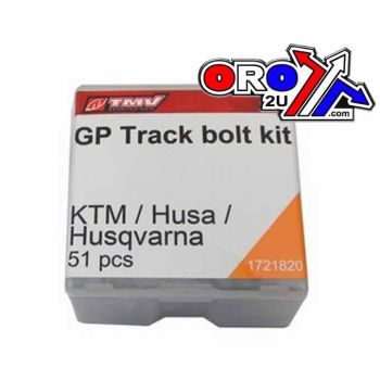 BOLT KIT TRACK SIDE KTM/HUSKY, TMV 1721820, 51PCS