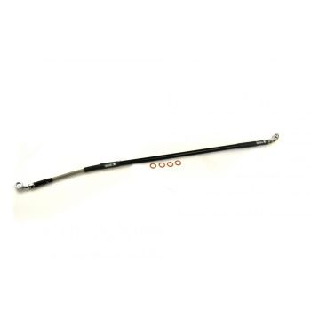 HOSE REAR BRAKE SILVER / BLK, VENHILL H02-2-043/P-CL, 43310-MKE-A71
