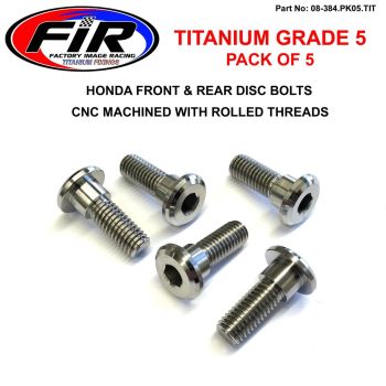TI GR5 BOLTS DISC HONDA KIT/5, TITANIUM FRONT OR REAR KIT, / FIR BRAND