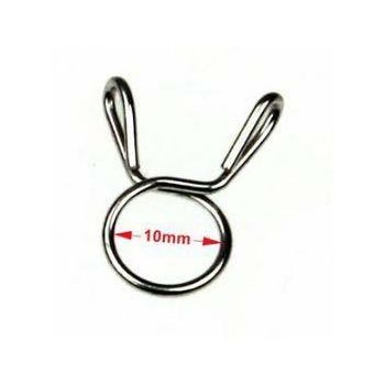 HOSE CLAMP / CLIP ID: 10mm PACK 50, OD PIPE DIA RANGE 10.5MM - 11MM