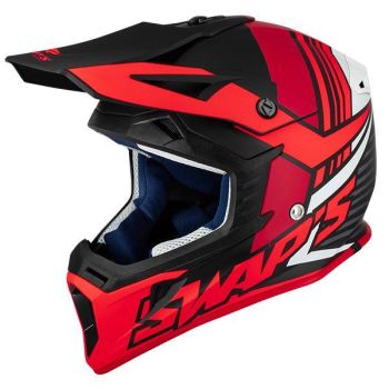 MX HELMET MD 58 BLACK/RED 21, SWAP'S S818 FULL FACE CSW2F8103, !! ACU GOLD APPROVED !!