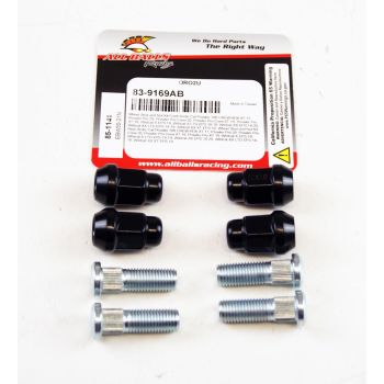 WHEEL NUTS & STUDS SET-4, ALLBALLS 85-1141, 1423-337, 2402-351, Arctic Cat Prowler 700 CREW HDX XT 17, Prowler Pro 20, Prowler Pro Crew 20, Prowler Pro Crew XT 19