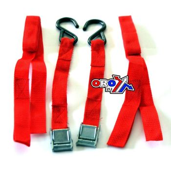 SMALL/MINI 6FT TIE DOWNS RED