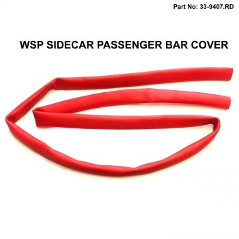 SIDECAR PASSENGER BAR COVER, RED / GRAB BAR / WSP