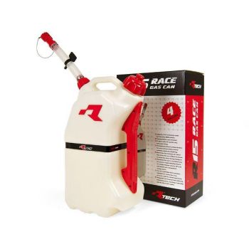 RTECH R15 FUEL CAN 15Ltr. WHITE/RD, RTECH R-GASCARS0017 JUG, JERRY CAN