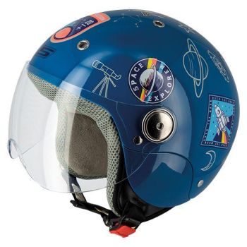 KIDS HELMET Small 47-48cm - SPUTNIK S775 Blue, S-Line JJS3G1001