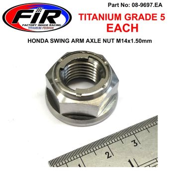 GR5 HONDA SWING ARM NUT, Ti-GR5 INSERT / M14x1.50mm / EACH, / 90305-KZ3-B01