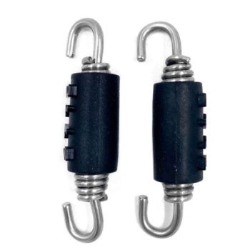 EXHAUST SPRING 60mm PK-2 SWIVEL BOTH ENDS WITH ANTI VIBRATION RUBBER