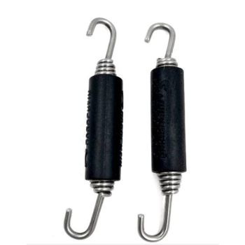 EXHAUST SPRING 90mm PK-2 SWIVEL BOTH ENDS, WITH ANTI VIBRATION RUBBER