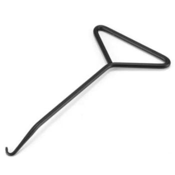 SPRING HOOK D-HANDLE PULLER TOOL 175mm STAINLESS STEEL BLACK PLATED