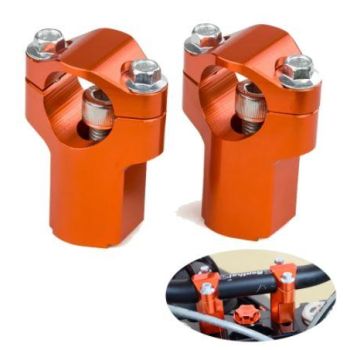 28.6mm Handlebar Clamp 52mm Risers Bar Mount In Orange for KTM Gas Gas BETA Husqvarna