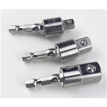 3pcs Electric Drill Socket Adapter BIT DRIVER 1/4 3/4 1/2