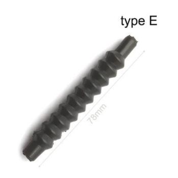 CONTROL CABLE COVER TYPE E BLACK [EACH]
