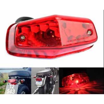 Tail Light LED Universal, Red Rear Lamp Lucas 564 Style British Brake Light