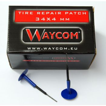 TIRE REPAIR PATCH 34mm x 4mm, WAYCOM 007005 box/20 pcs, only sold in box.