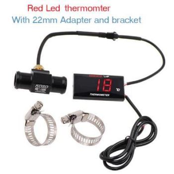WATER TEMPERATURE GAUGE LED + 22mm Hose Connector