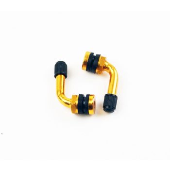 BOLT ON VALVE 90' PVR32 GOLD, WAYCOM 007021 (SOLD AS A PAIR)