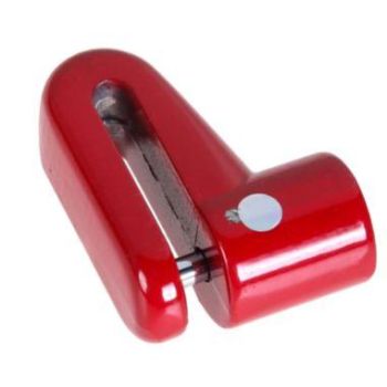 MOTORCYCLE ANTI-THEFT BRAKE ROTOR DISC LOCK SMALL RED