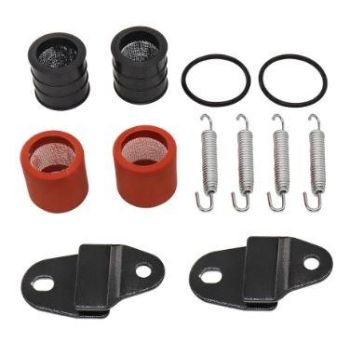 EXHAUST MUFFLER MOUNT KIT 1987-2006 YAMAHA BANSHEE YFZ350 GASKET + SPRING