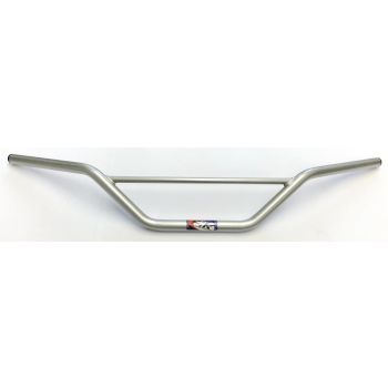 6.5" STEEL CLASSIC HANDLEBARS,  / SILVER GLOSS FINISH, Made in UK [TAG-Z]