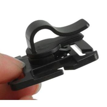 Drinking Tube Rotatable Clip 2pcs, Molle Hydration hose clamp