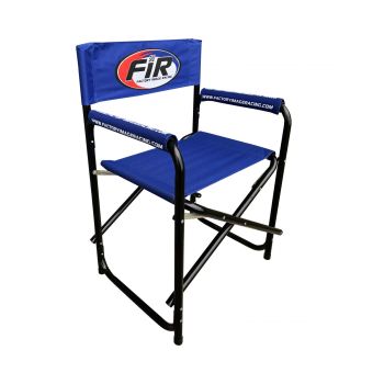 DELUXE FIR DIRECTORS CHAIR - BLUE, HD CAMPING PADDOCK PIT SEAT