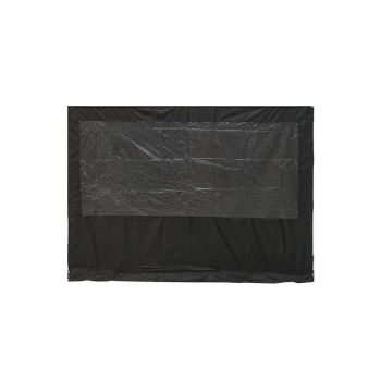 GAZEBO SIDE WALL WINDOW PANEL PLAIN BLACK 3x3m VELCRO ATTACHMENT