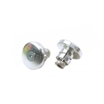 BAR ENDS 18mm SILVER
