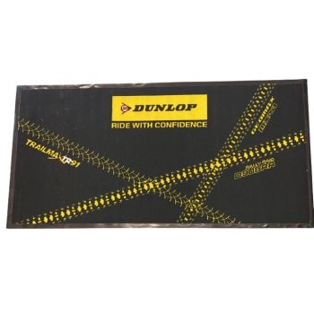 PIT / WORK / FLOOR MAT DUNLOP, HEAVY DUTY, RUBBER BACK WITH EDGE, 1M x 2M