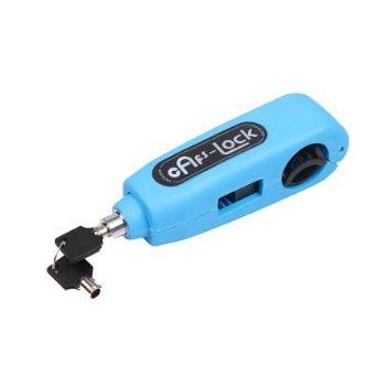 HANDLEBAR GRIP LEVER LOCK – BLUE – ANTI THEFT SAFETY DEVICE