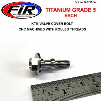 GR5 KTM VALVE COVER BOLT M6x27mm, 78036054100 / M6x1.00mm PITCH, / EACH