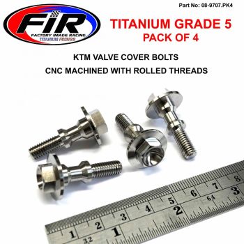 GR5 KTM VALVE COVER BOLT M6x27mm, 78036054100 / PACK OF 4, / M6x1.00mm PITCH