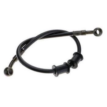 HOSE KIT UNIVERSAL 47.20" 500mm BLACK HYDRAULIC BRAIDED BRAKE LINE