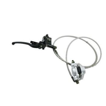 FRONT DISC BRAKE KIT LH ATV MASTER CYLINDER CALIPER HOSE
