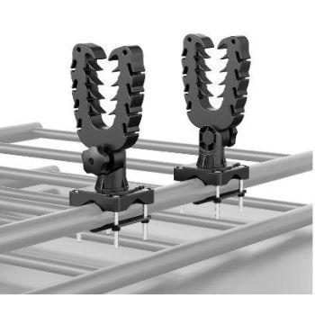 GUN RACK MOUNT HOLDER (PAIR) ATV UTV UNIVERSAL - ROUND OR SQUARE BAR FITMENT