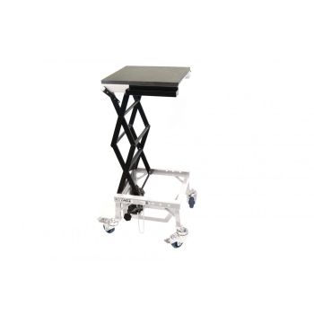TAGZ WHEEL ABOUT LIFT 150KG (FREIGHT), WHITE/BLACK HYDRAULIC SCISSOR STAND, MAX LIFT WEIGHT 150KG