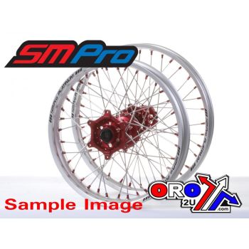 19x2.15 WHEEL HON GLOSS SILVER/ GLOSS RED, GLOSS SILVER RIM, GLOSS RED HUB, GLOSS RED NIPPLES RED, SP047.03.81.00.03 MX-9121