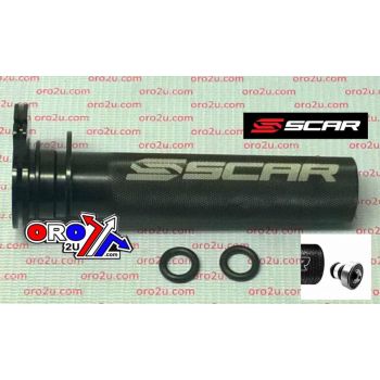 THROTTLE TUBE / BEARING, KTM 2-STK SCAR RACING TT501 BLACK, ALUMINIUM CNC BILLET 2-STROKE