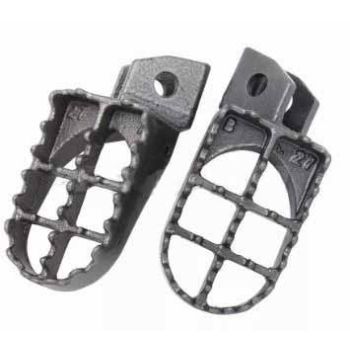 FOOT PEGS STEEL BLACK 87-96 YAMAHA YZ YZ125 YZ250
