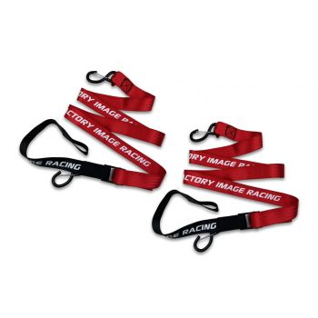 TIE DOWNS 38mm 1.5" RED & BLACK, 500KG