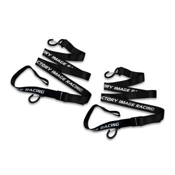 TIE DOWNS 38mm 1.5" BLACK & BLACK, 500KG