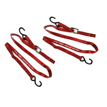 TIE DOWNS 25mm 1" RED, 500KG