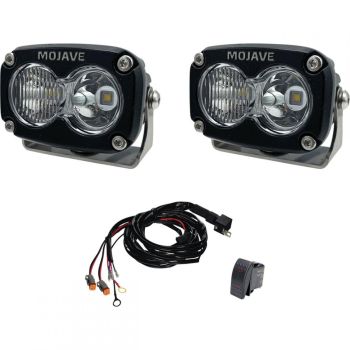TIGER LIGHTS - DUAL LED SPOT LIGHT KIT 2x3" 12/24V MOJAVE TLM2X3-KIT