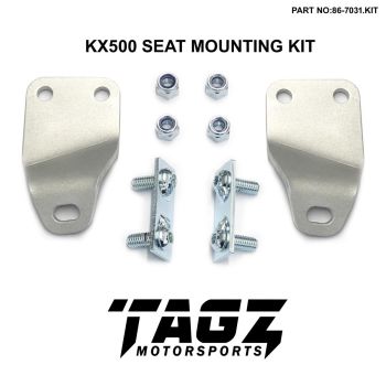KX500 SEAT MOUNT KIT 1989>2004, 3mm ALLOY WITH STEEL BZP FIXINGS