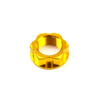 M24x1.00mm STEM NUT EACH GOLD, ALUMINIUM / CR RM RMZ YZ YZF, / CNC
