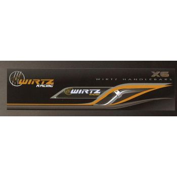 WIRTZ X6 MX HANDLEBARS BLACK, HONDA/SUZUKI 80/85 MINI