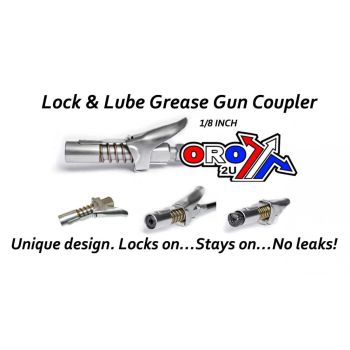 GREASE GUN NIPPLE COUPLER, PRO LOCK 1/8 INCH BSP, RE 115