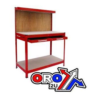 WORK BENCH WITH DRAWERS RED, 27KG, HILKA WB212